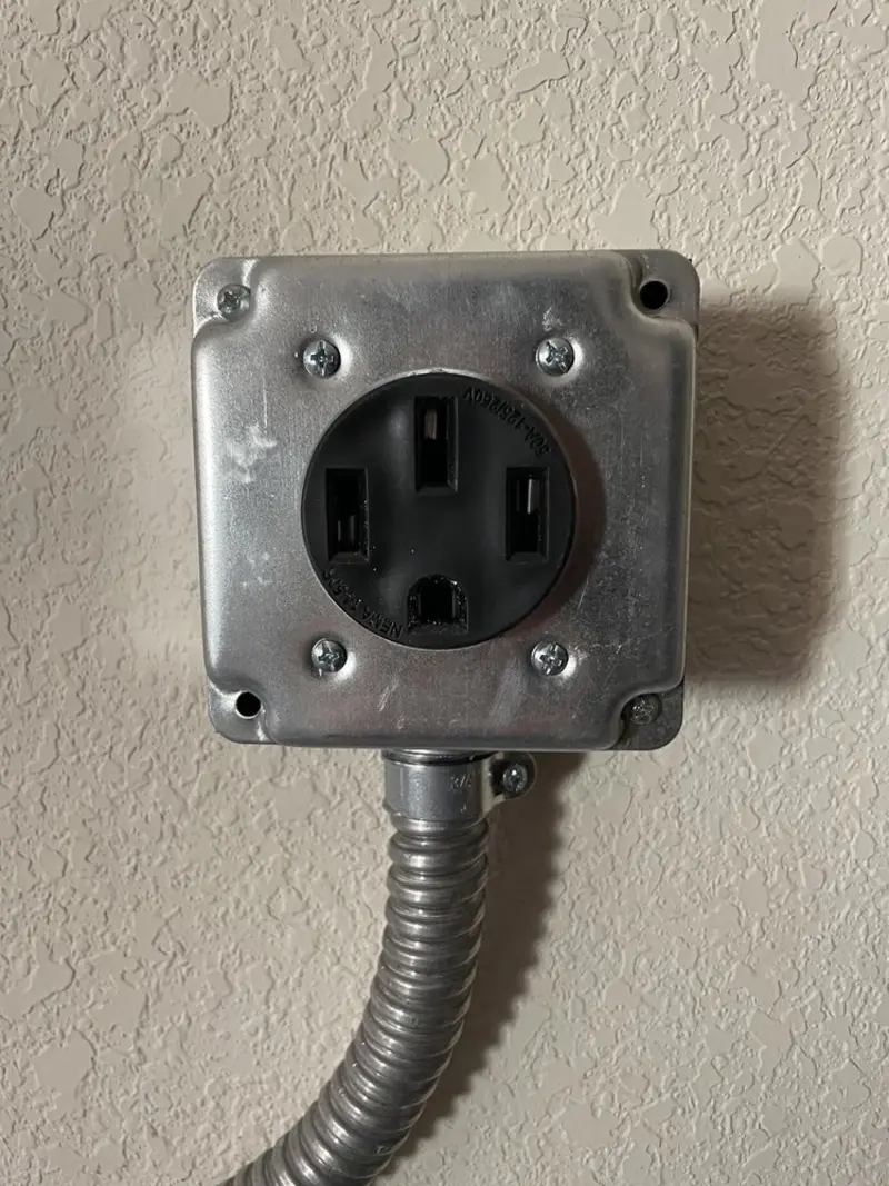 NEMA 14-50 outlet installed for Electrical Panel Upgrade in Brandenburg